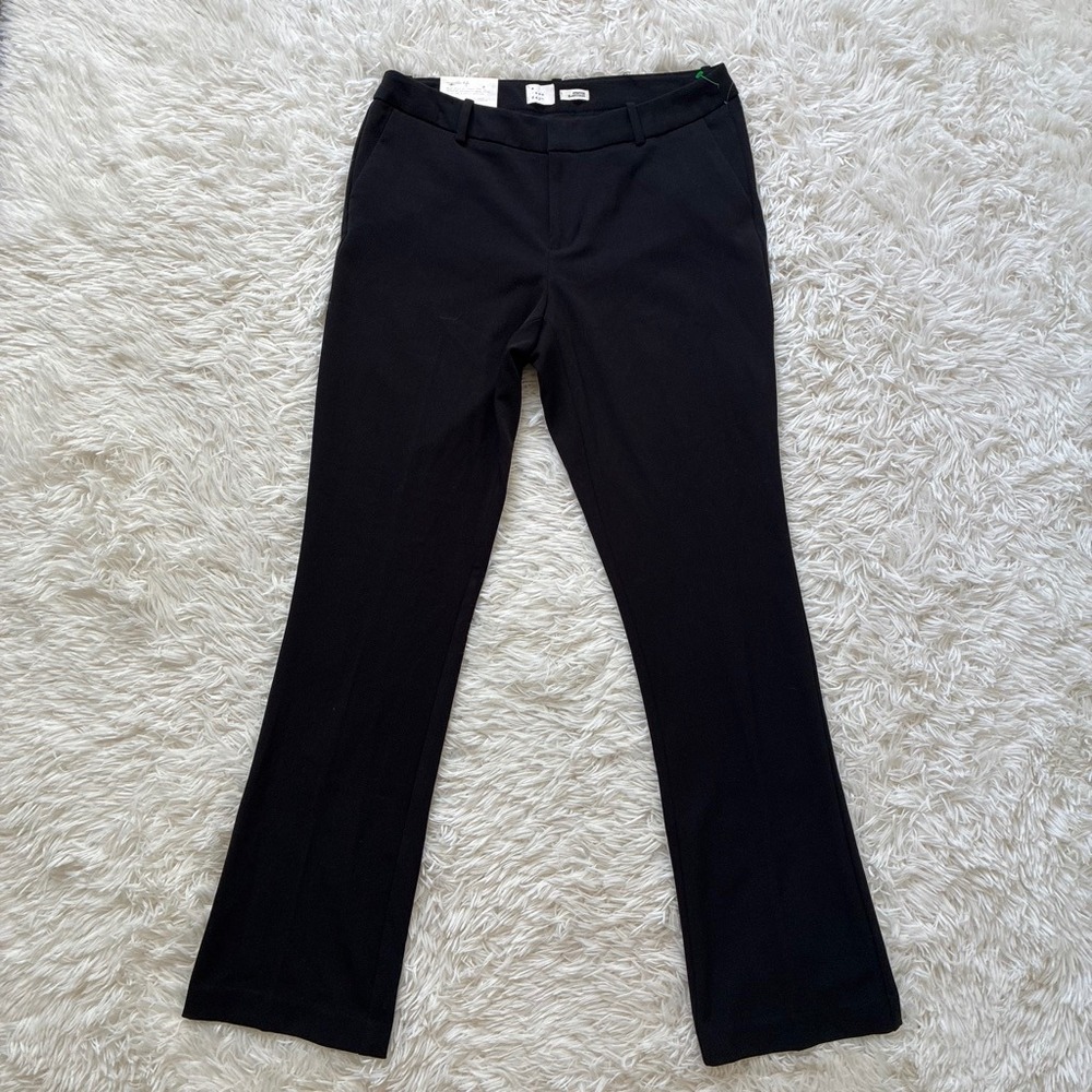 NWT A New Day Women Black Stretch Mid Rise Bootcut Flare Pants Size 6